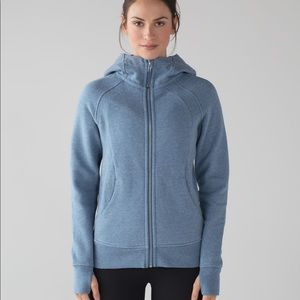 lululemon scuba hoodie jean color size 10